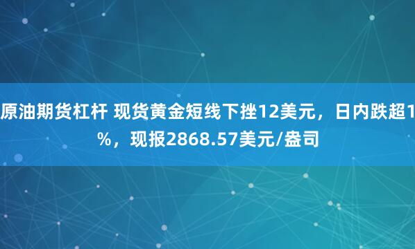 原油期货杠杆 现货黄金短线下挫12美元，日内跌超1%，现报2868.57美元/盎司