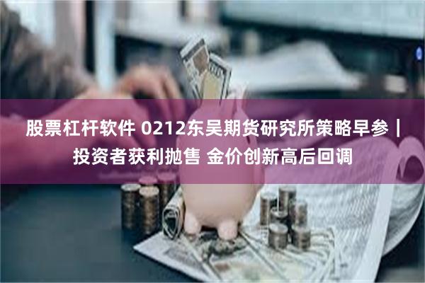 股票杠杆软件 0212东吴期货研究所策略早参｜投资者获利抛售 金价创新高后回调